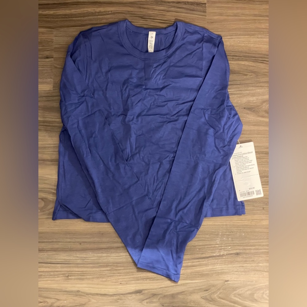 Lululemon Classic-Fit Cotton-Blend Long Sleeve in “Psychic” NWT